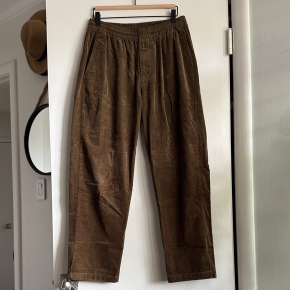 Uniqlo Men's Brown Corduroy Easy Pants - Picture 1 of 4